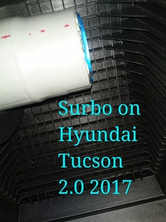 Surbo fitted at outlet of air filter of Hyundai Tucson