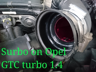 Photo: Surbo fitted on the Opel Astra