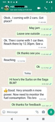 Testimonial from driver of Surbo-equipped Proton Saga BLM