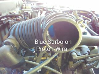 Photo: Surbo fitted on the Proton Wira