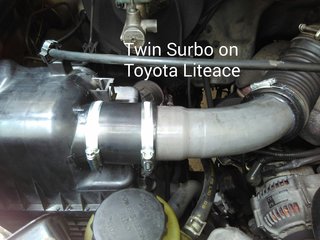 Photo: Twin Surbo fitted on the Toyota Liteace