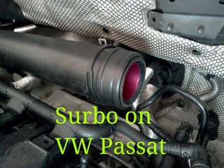 Photo: Surbo fitted on the VW Passat