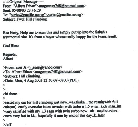 Source: Original Email; Unedited 