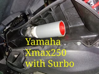 Photo: Surbo in air filter box of yamaha nmax150